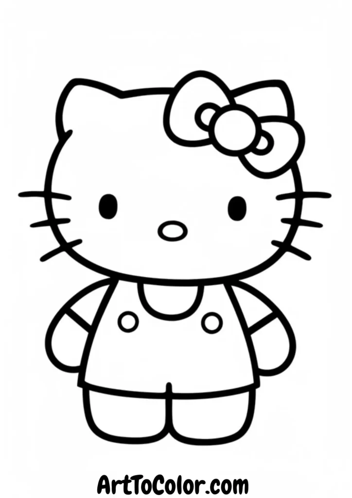 Hello Kitty Coloring Pages