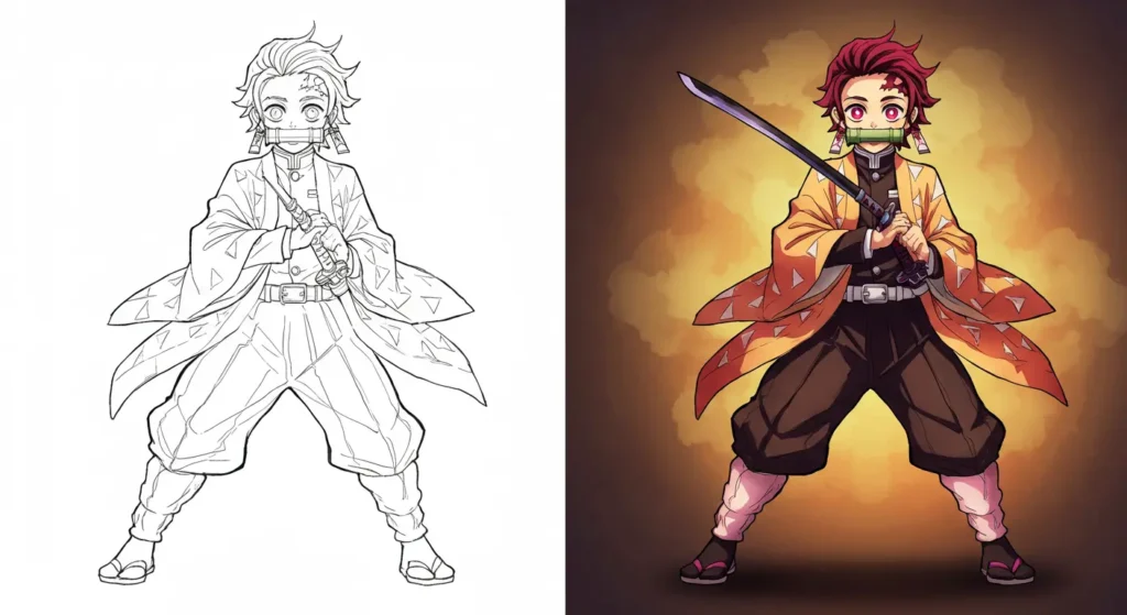 Demon Slayer Coloring Pages