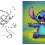 Stitch Coloring Pages