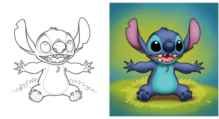 Stitch Coloring Pages