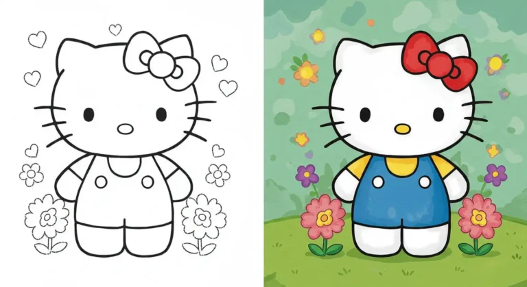 Hello Kitty Coloring Pages