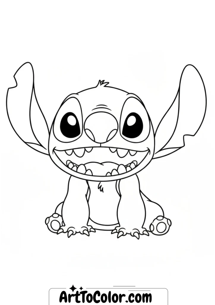 Stitch Coloring Pages