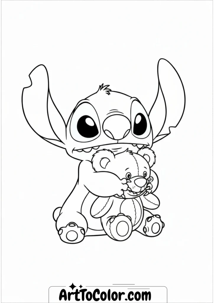 Stitch coloring pages