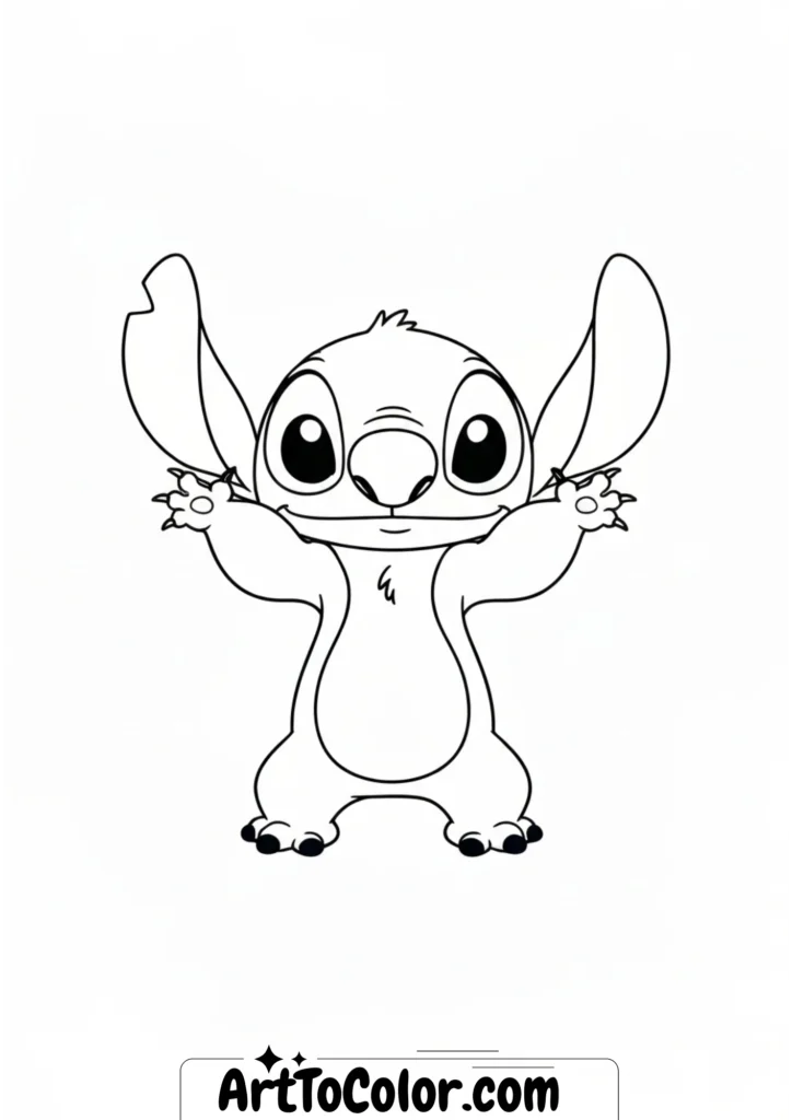 Stitch Coloring Pages