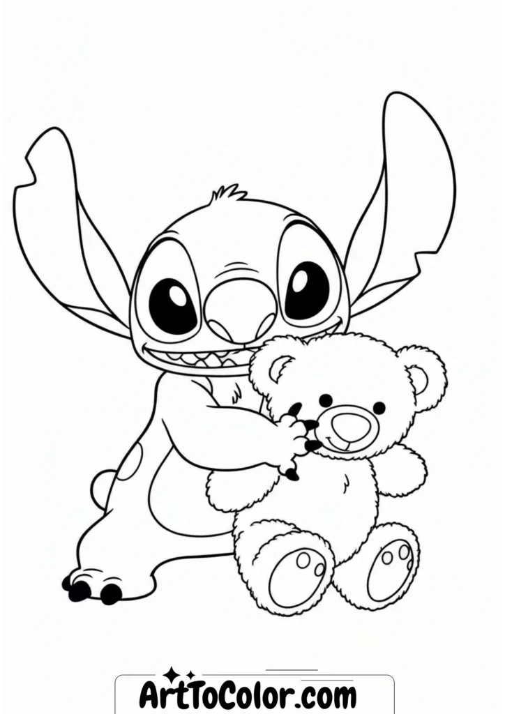 Stitch coloring pages