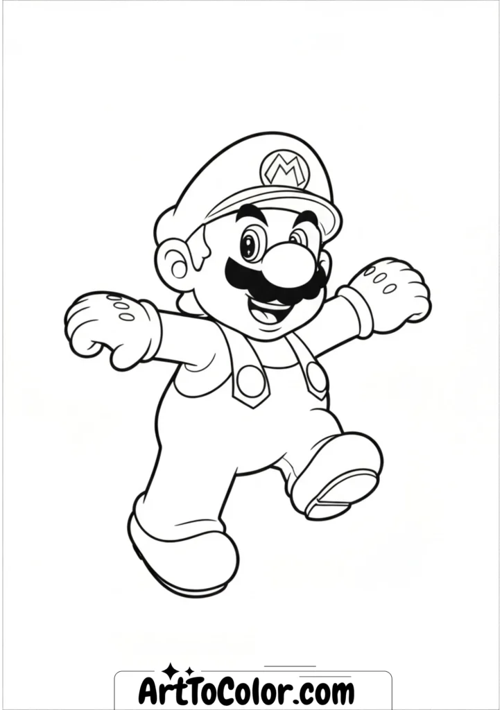 Super mario coloring pages