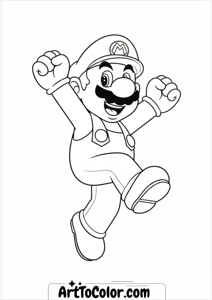 Super mario coloring pages