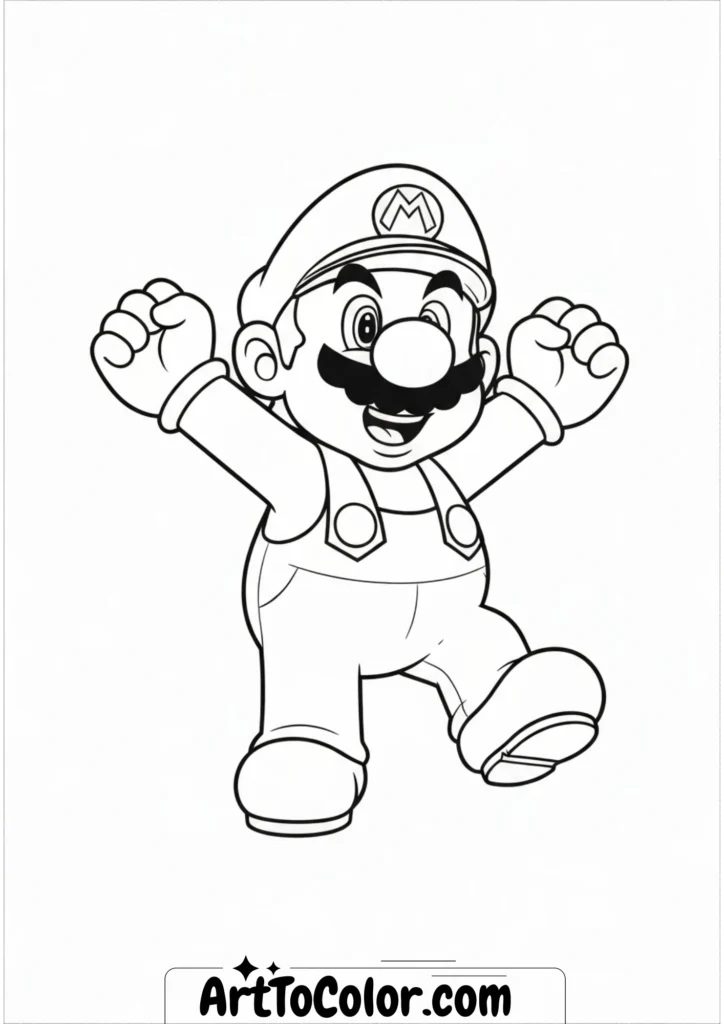 Super mario coloring pages
