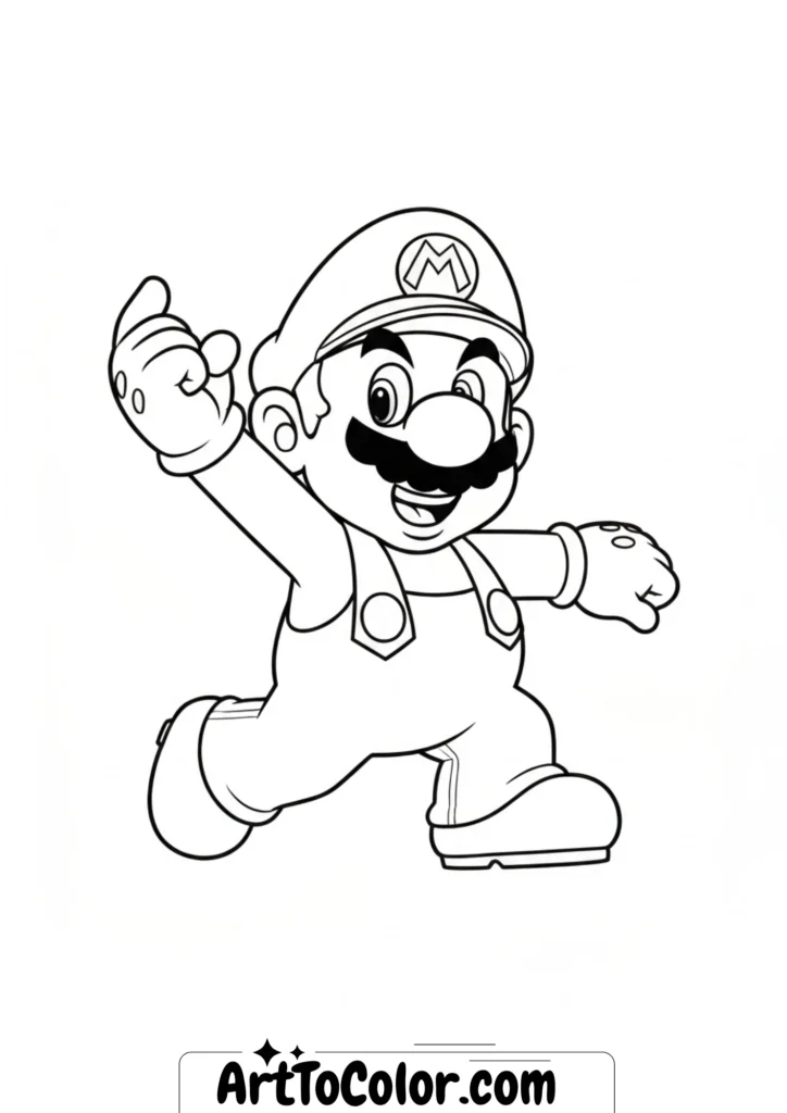 Super mario coloring pages