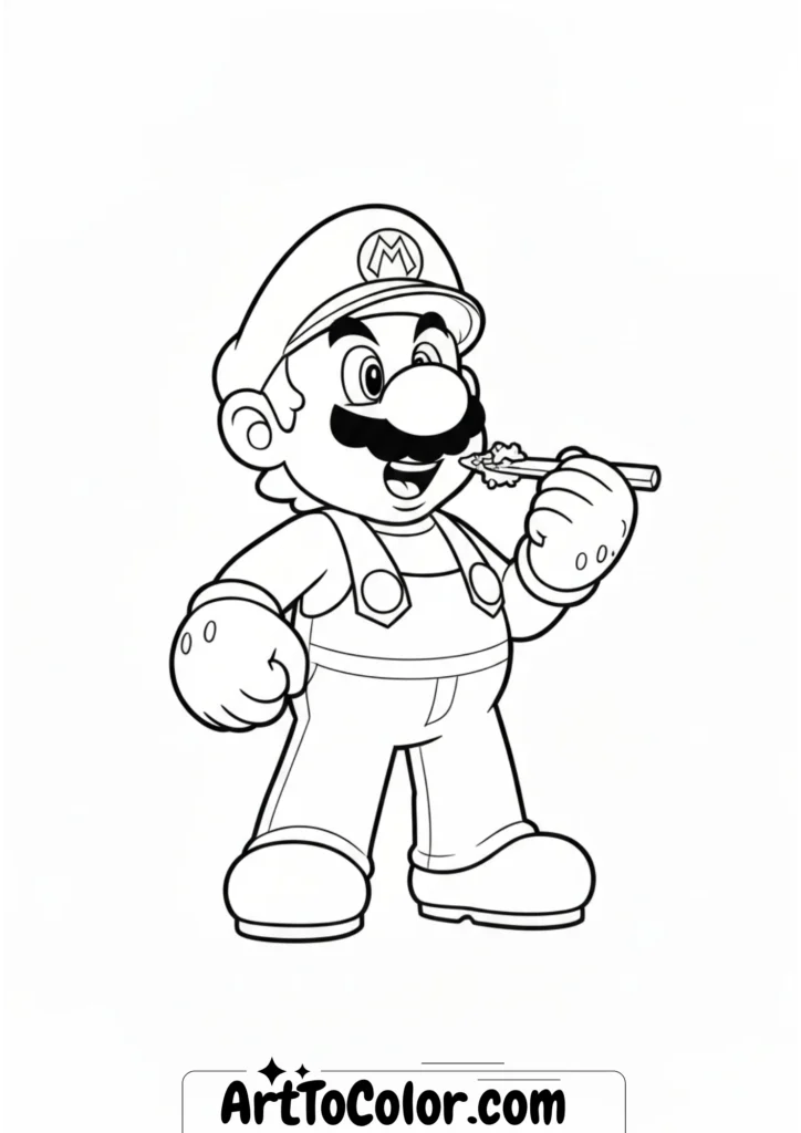 Super mario coloring pages