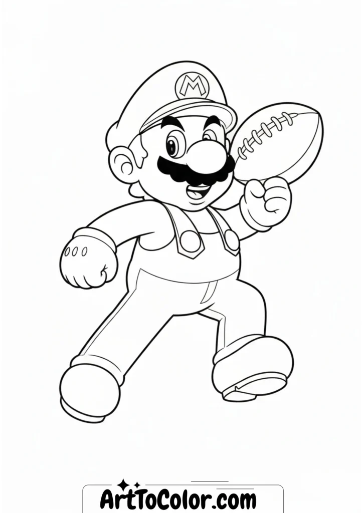 Super mario coloring pages
