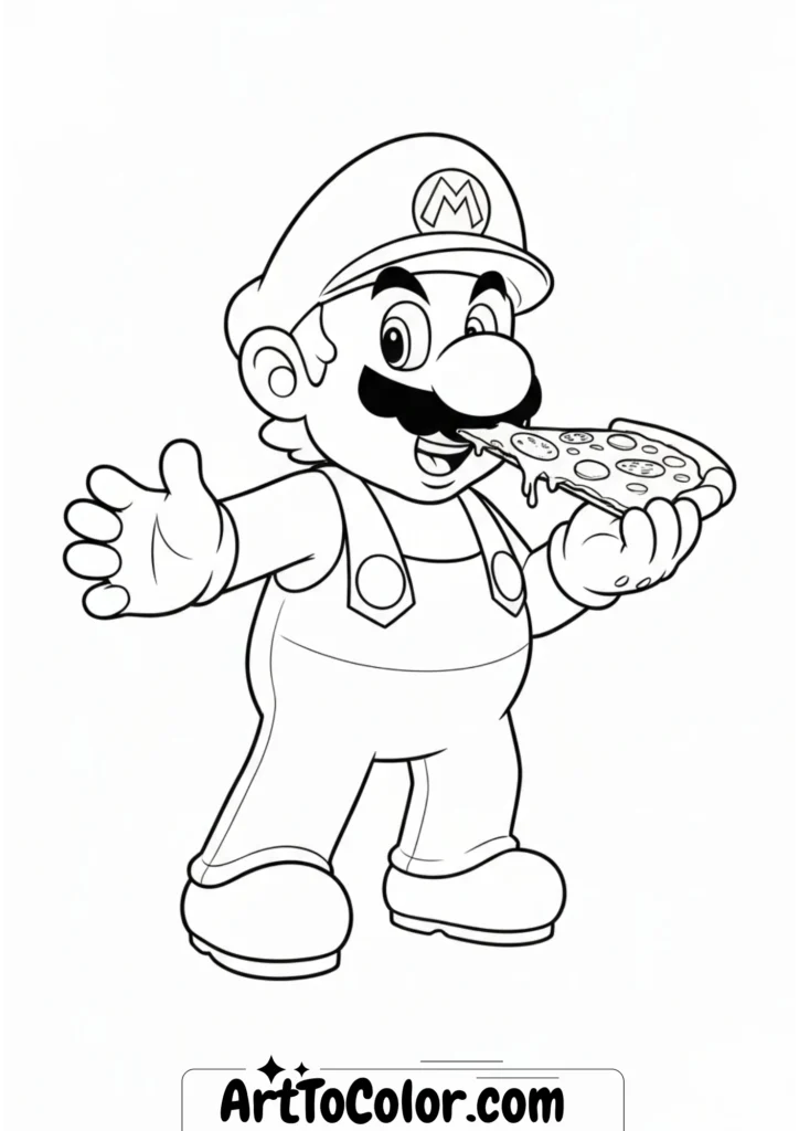 Super mario coloring pages