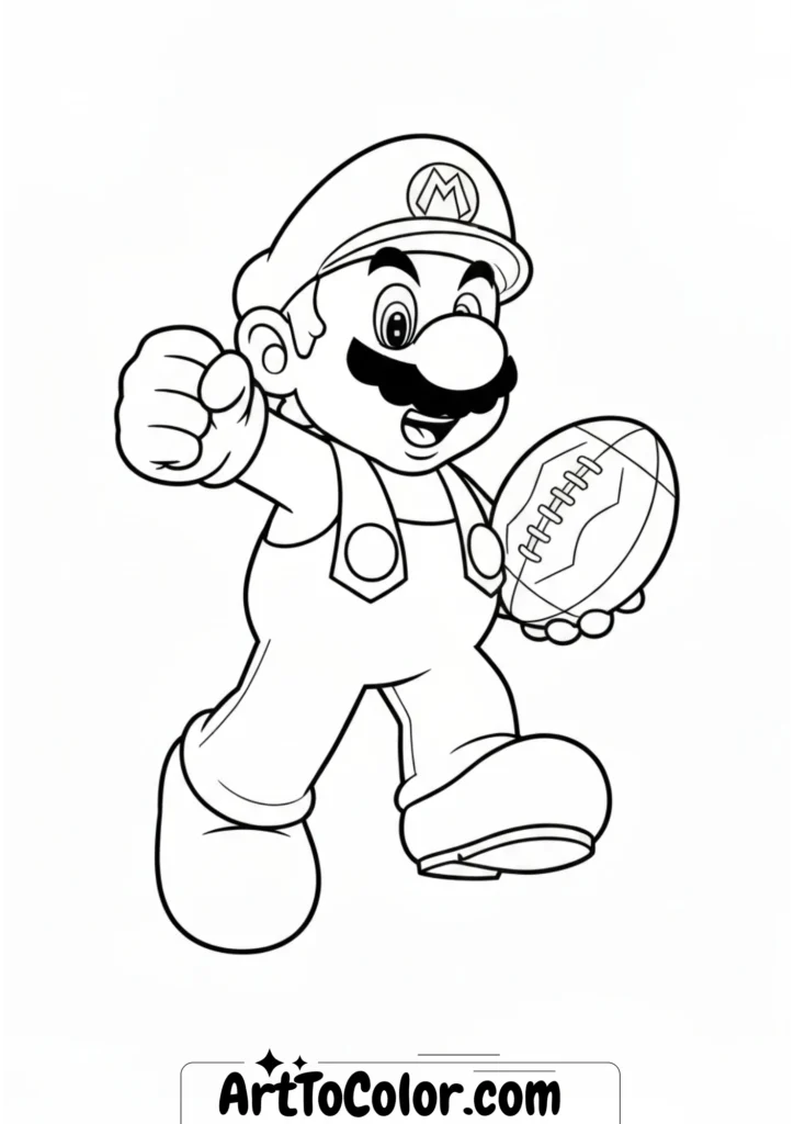 Super mario coloring pages