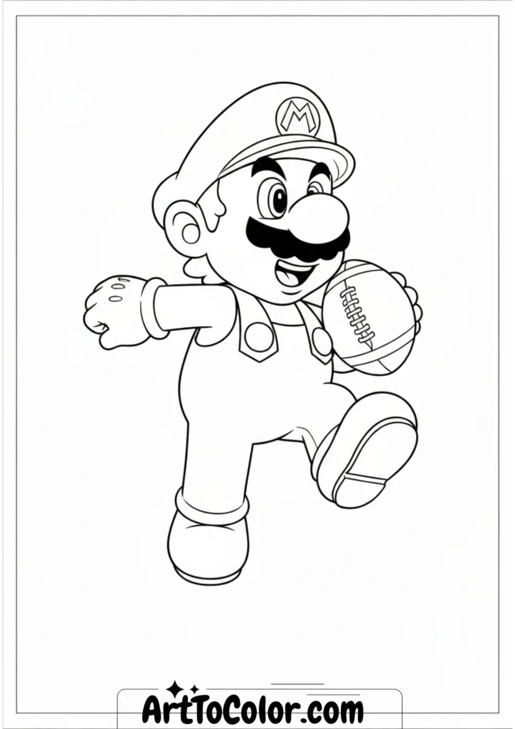 Super mario coloring pages