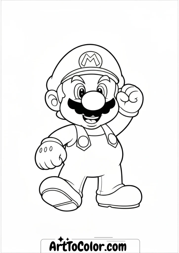 Super mario coloring pages