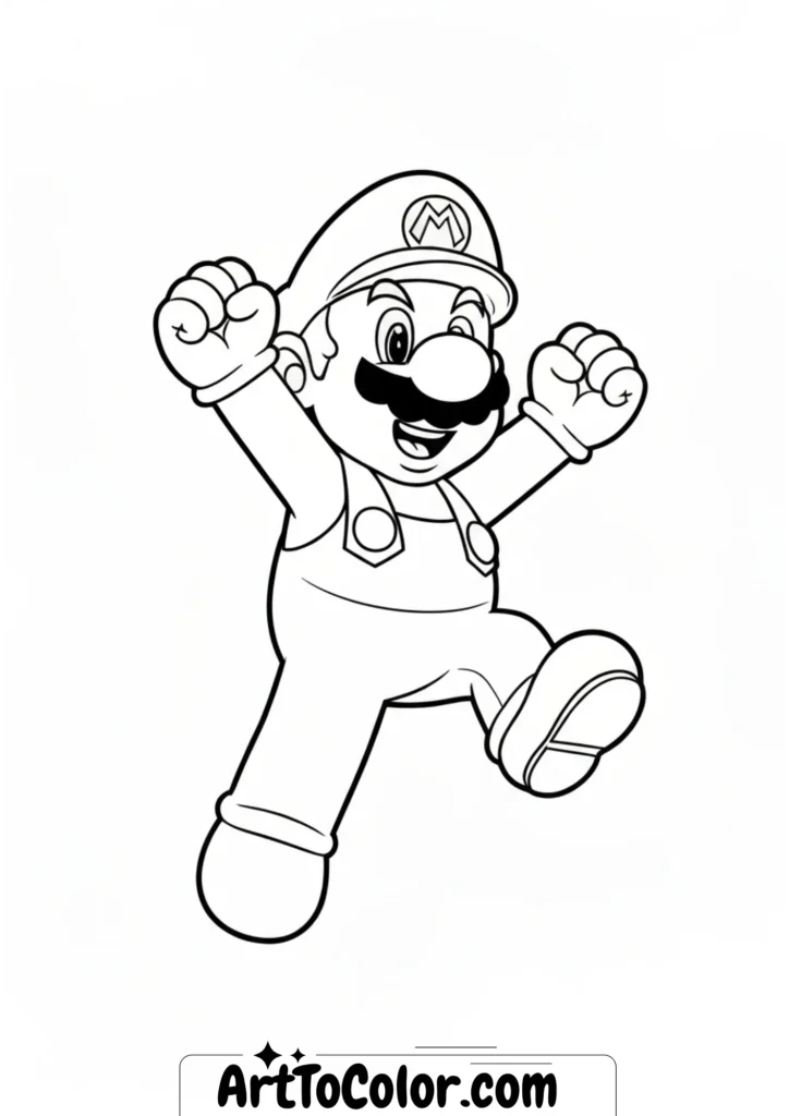 Super mario coloring pages