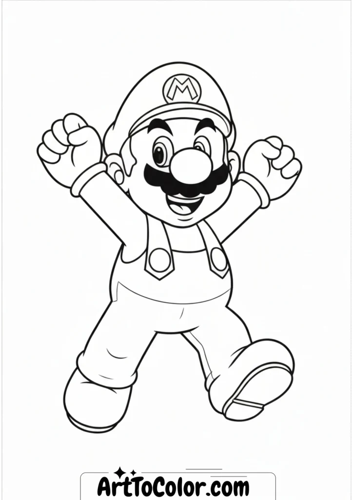 Super mario coloring pages