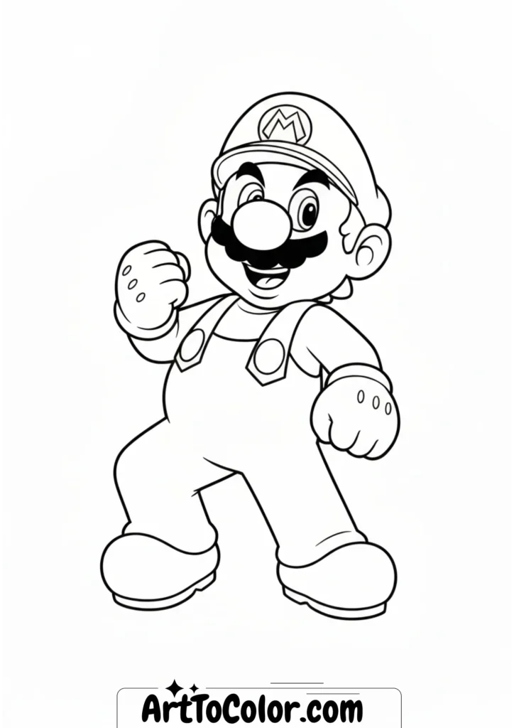 Super mario coloring pages
