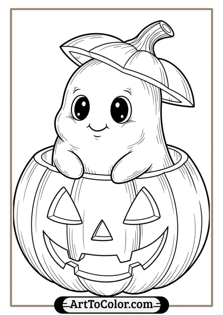 Ghost Coloring Pages
