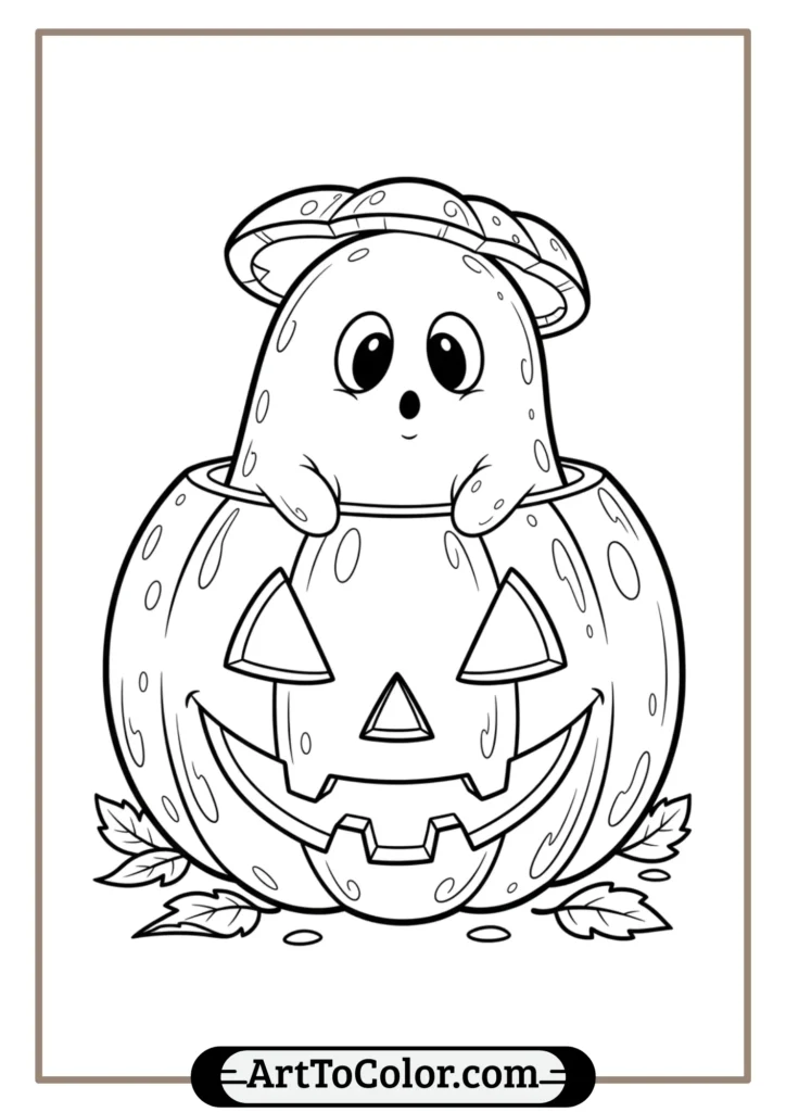 Ghost Coloring Pages
