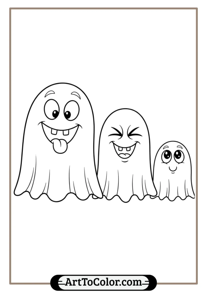 ghost coloring pages