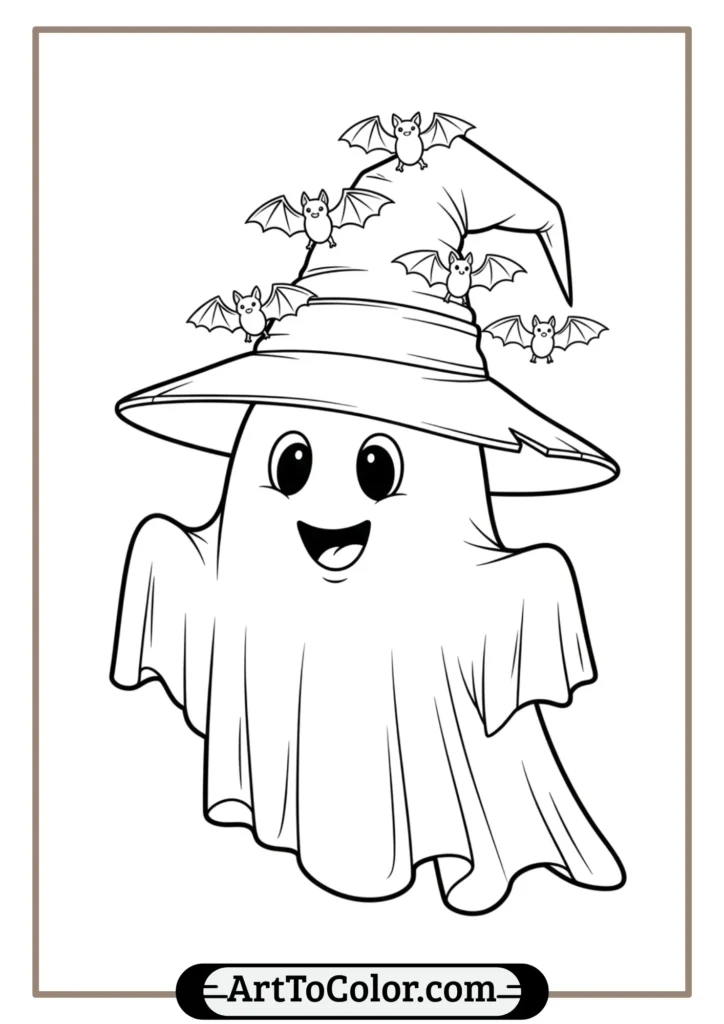 ghost coloring pages