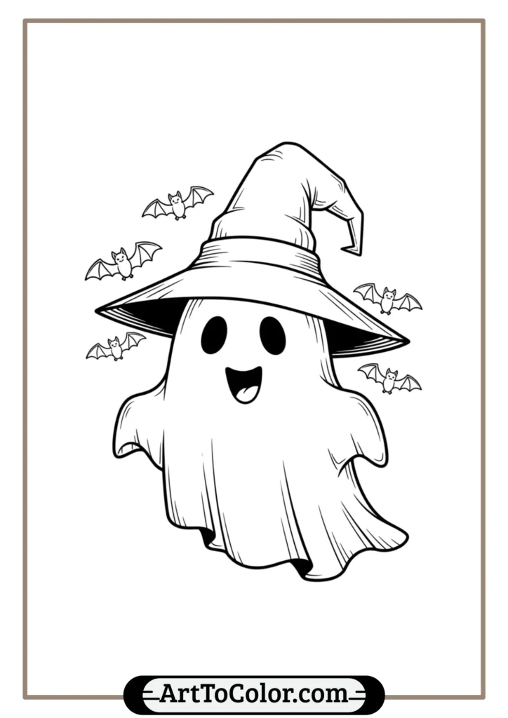 Ghost Coloring Pages