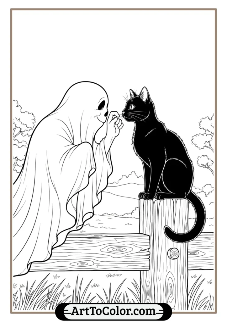 ghost coloring pages
